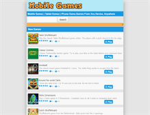 Tablet Screenshot of htmlgames.org