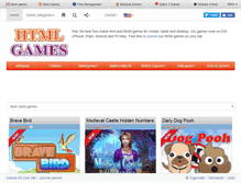 Tablet Screenshot of htmlgames.com